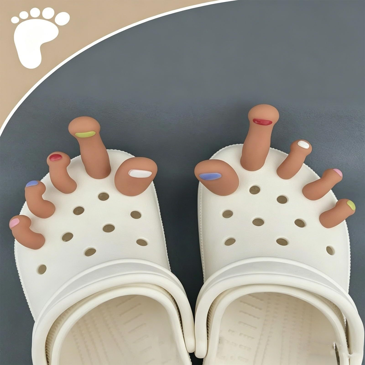 🦶✨Crocs with 3D toe design and fun details🦶✨