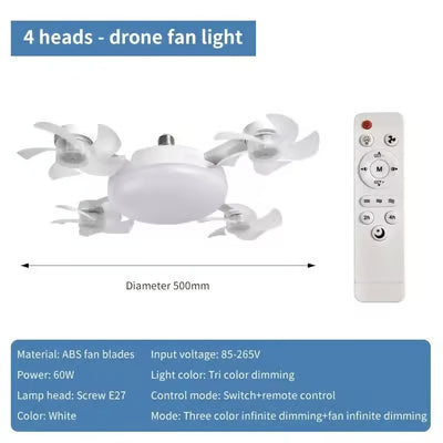 ⏰🔥LIMITED TIME 50% OFF!🔥50K+ SOLD!💡Foldable Socket Ceiling Fan Light with Remote, Energy-Saving Cooling & Lighting for Bedroom & Home