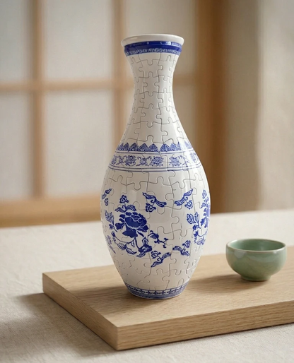 Elegant 3D puzzle vase - Suitable for real flowers🌸