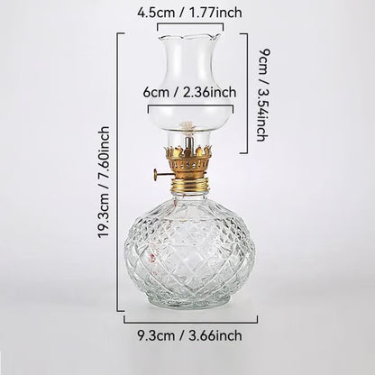 🔥LAST DAY 50% OFF -Vintage Style Oil Lamp with Glass Candle Holder