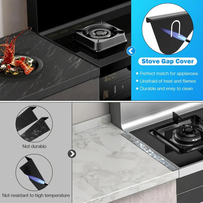 🎇2026 Spring Early Bird 30% Off Promotion - 2/4 Pcs Stainless Steel Stove and Oven Gap Cover