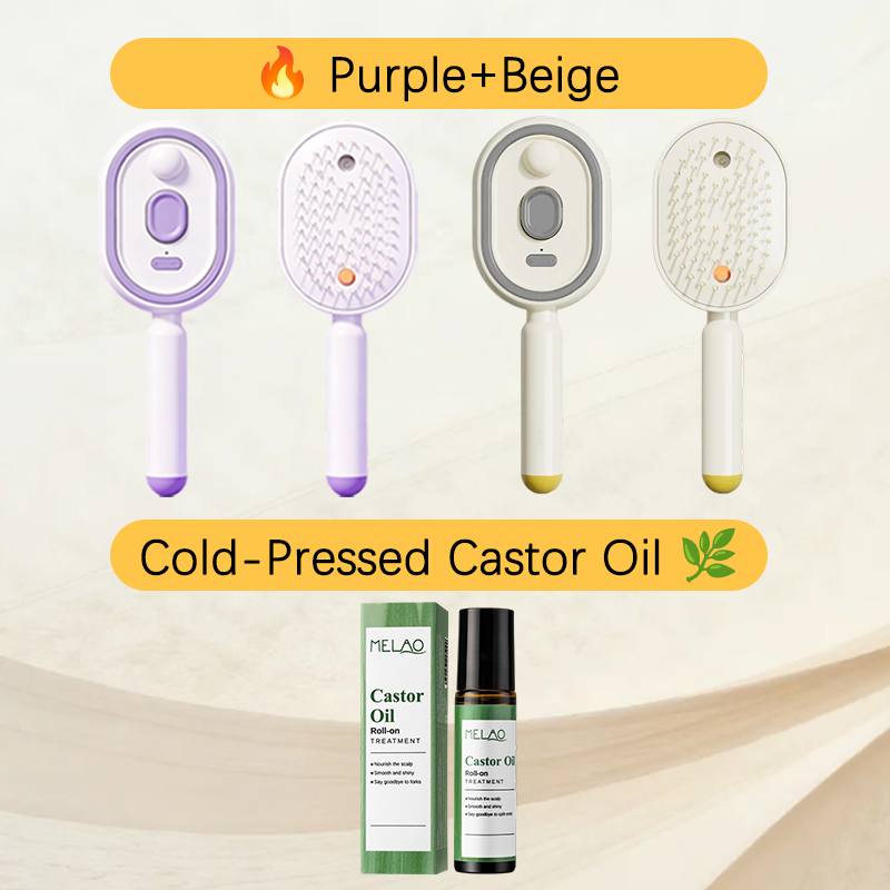 💖ProGlide™🇬🇧 Scalp Massager Comb 💆‍♀️ – Self-Cleaning 🧼