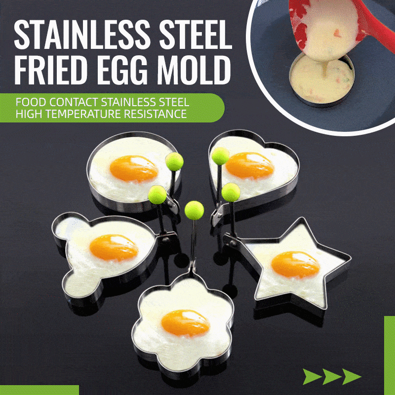 🔥 Stainless Steel Fried Egg Molds