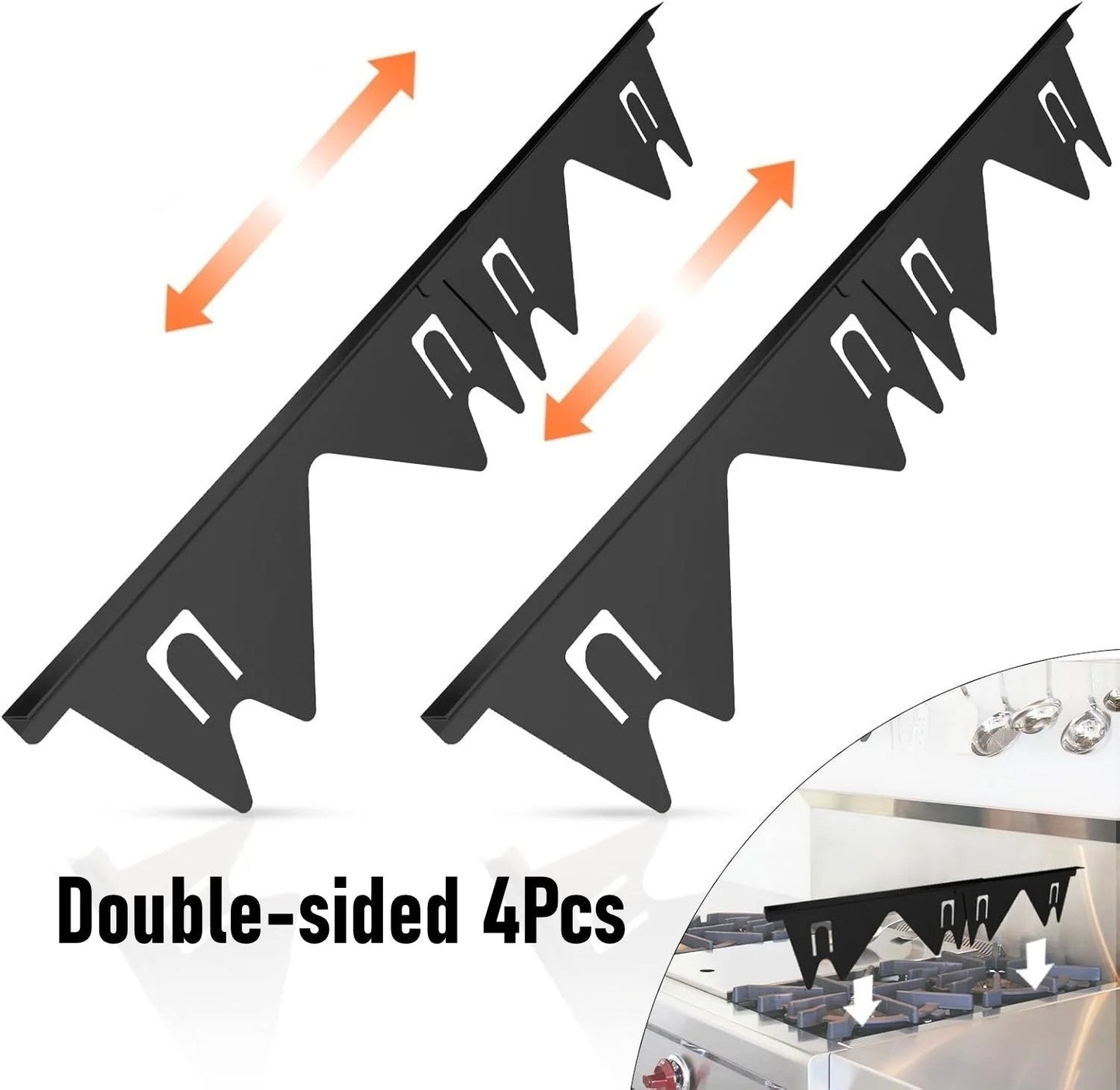 🎇2026 Spring Early Bird 30% Off Promotion - 2/4 Pcs Stainless Steel Stove and Oven Gap Cover