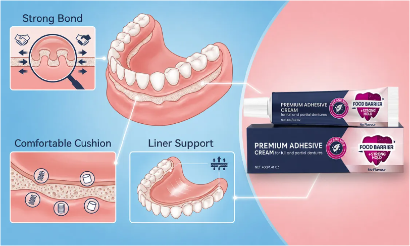 Choice for Secure Denture Hold⏰ ENDS TODAY • 70% OFF | Smile with Confidence