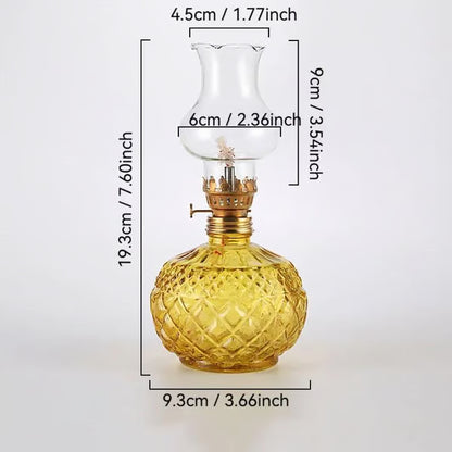 🔥LAST DAY 50% OFF -Vintage Style Oil Lamp with Glass Candle Holder
