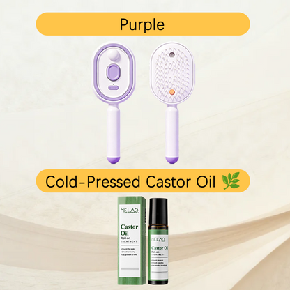 💖ProGlide™🇬🇧 Scalp Massager Comb 💆‍♀️ – Self-Cleaning 🧼