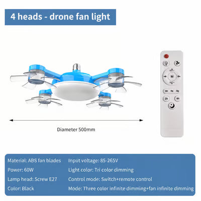 ⏰🔥LIMITED TIME 50% OFF!🔥50K+ SOLD!💡Foldable Socket Ceiling Fan Light with Remote, Energy-Saving Cooling & Lighting for Bedroom & Home