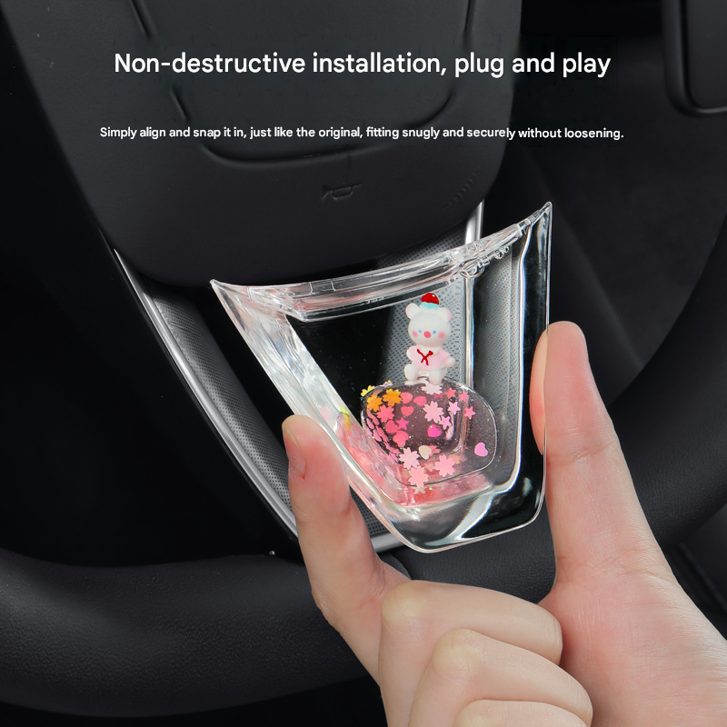 Steering wheel decorative sticker