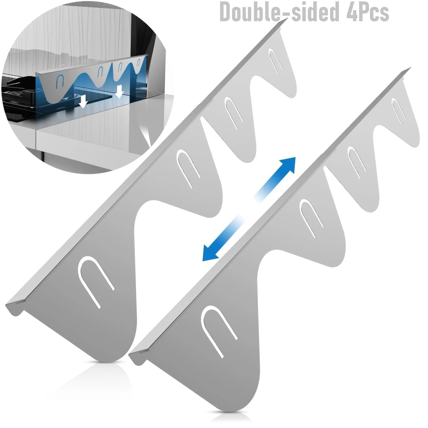 🎇2026 Spring Early Bird 30% Off Promotion - 2/4 Pcs Stainless Steel Stove and Oven Gap Cover