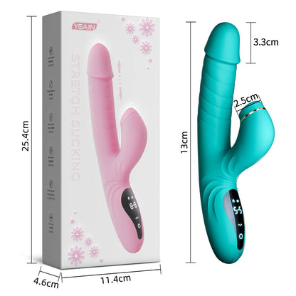 💥New on sale 2026 💞Lurevibe - Suck Telescopic Heating Vibrator