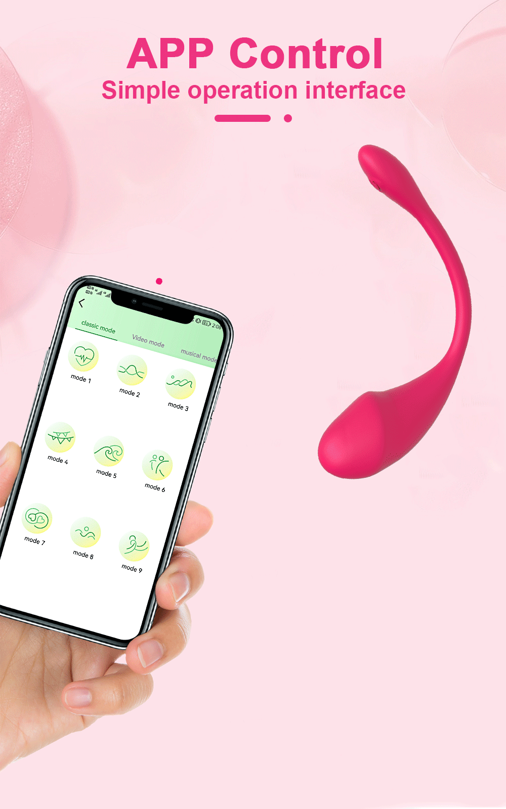 ❤️Remote Control and Silent Massage Function❤️