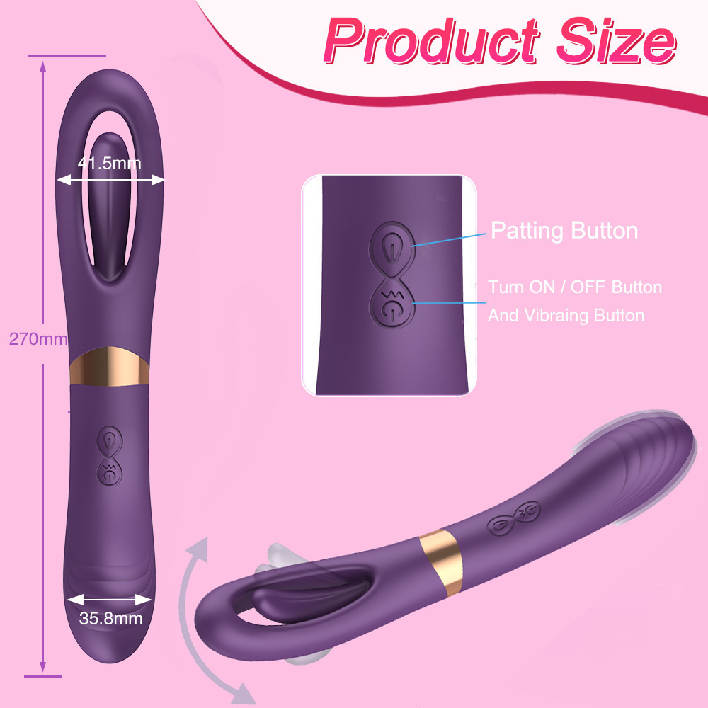 🎊Hot Selling New Products of 2026🎉 🔥 Sex toy with double-headed vibrating rod - vibrating and hollowed-out design