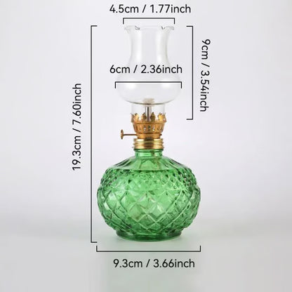 🔥LAST DAY 50% OFF -Vintage Style Oil Lamp with Glass Candle Holder