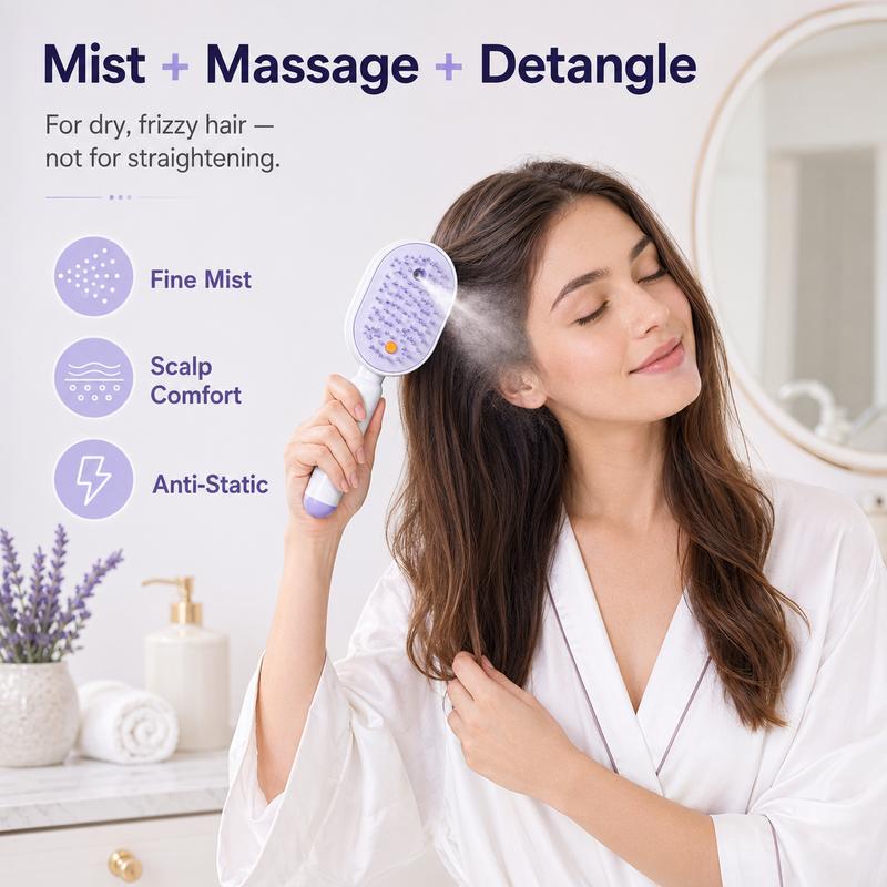 💖ProGlide™🇬🇧 Scalp Massager Comb 💆‍♀️ – Self-Cleaning 🧼