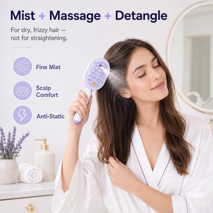 💖ProGlide™🇬🇧 Scalp Massager Comb 💆‍♀️ – Self-Cleaning 🧼