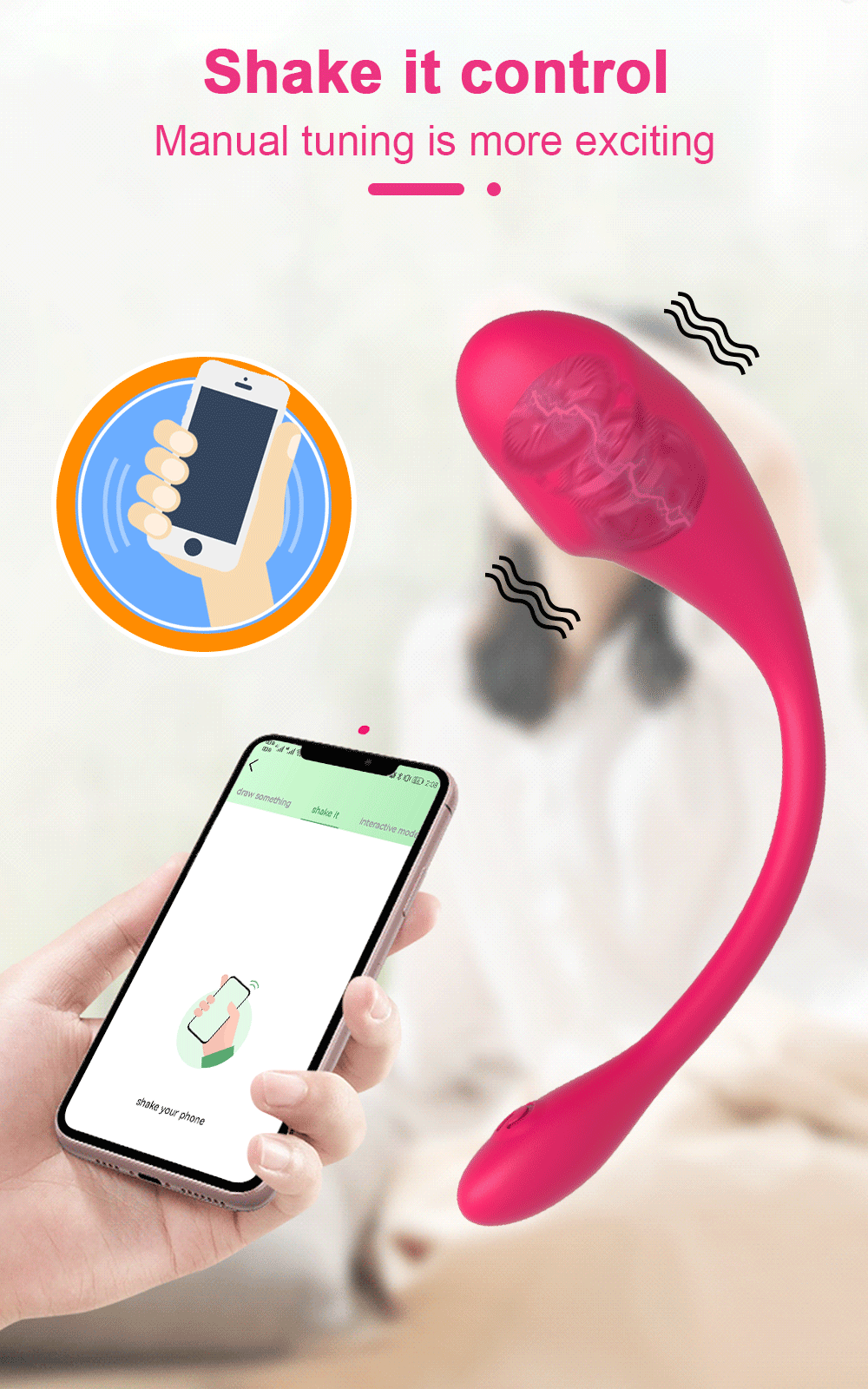 ❤️Remote Control and Silent Massage Function❤️
