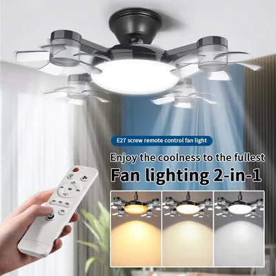 ⏰🔥LIMITED TIME 50% OFF!🔥50K+ SOLD!💡Foldable Socket Ceiling Fan Light with Remote, Energy-Saving Cooling & Lighting for Bedroom & Home