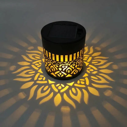🌀💥Limited Sale Buy 1 Get 1 Free🌞💡Solar Mandala Wall Light Outdoor Garden Fence Projector Lamp Patio Ambient Decor
