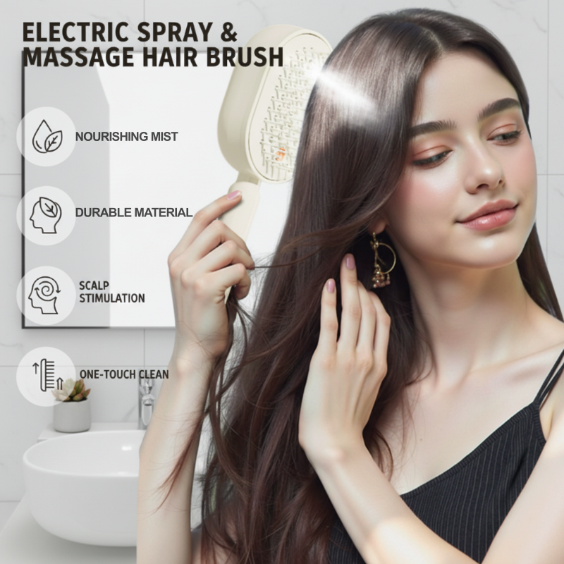 💖ProGlide™🇬🇧 Scalp Massager Comb 💆‍♀️ – Self-Cleaning 🧼