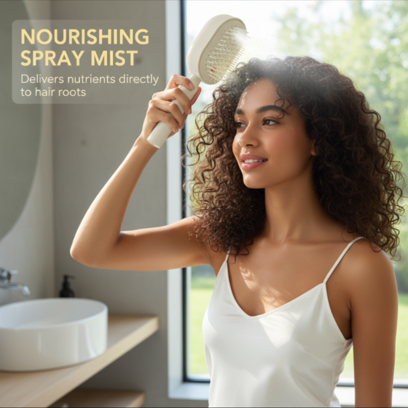 💖ProGlide™🇬🇧 Scalp Massager Comb 💆‍♀️ – Self-Cleaning 🧼