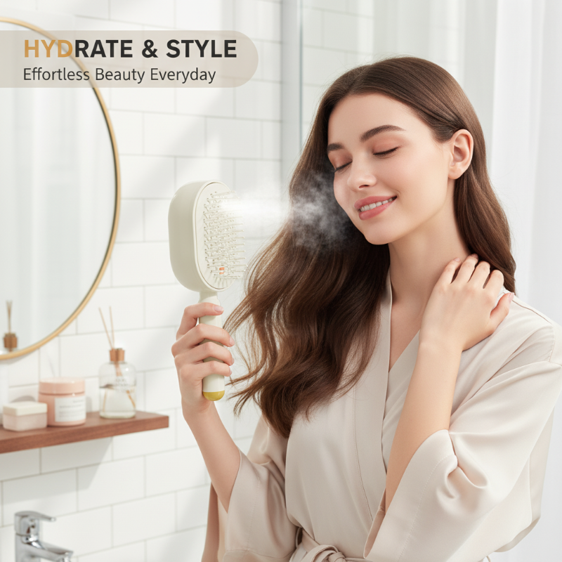 💖ProGlide™🇬🇧 Scalp Massager Comb 💆‍♀️ – Self-Cleaning 🧼